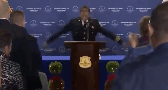 "F*ck You!": Unhinged DC Police Chief Cites Bible, Rages At Haters In Exit Ceremony