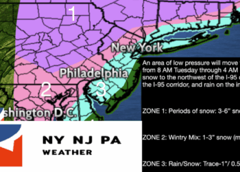First Snow-Storm For I-95 Cities Forecasted This Week