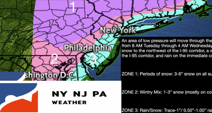 First Snow-Storm For I-95 Cities Forecasted This Week