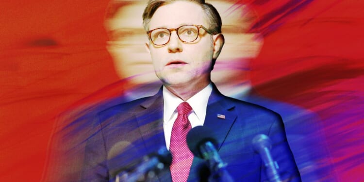 Illustration by Noah Hickey/The Dispatch (Photo by Kevin Dietsch/Getty Images).