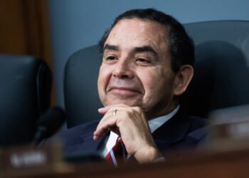 Rep. Henry Cuellar, D-Texas, listens to testimony by VA Secretary Doug Collins during the House Appropriations Subcommittee on Military Construction, Veterans Affairs, and Related Agencies hearing on the Department of Veterans Affairs budget in Rayburn building on Thursday, May 15, 2025. (Tom Williams/CQ-Roll Call, Inc via Getty Images)