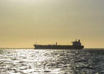 An oil tanker anchored in Lake Maracaibo, in the state of Zulia, Venezuela, on December 23, 2025. (Photo by Str/Xinhua via Getty Images)