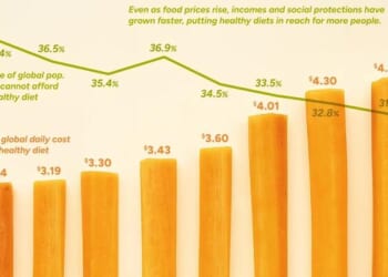 Healthy Diets Are Getting Pricier, Yet More Affordable