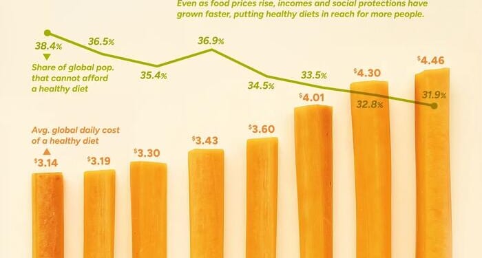 Healthy Diets Are Getting Pricier, Yet More Affordable