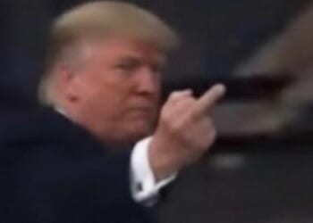 Trump Flips Off, Mouths 'F--k You' At Ford Worker Who Called Him 'Pedophile Protector'