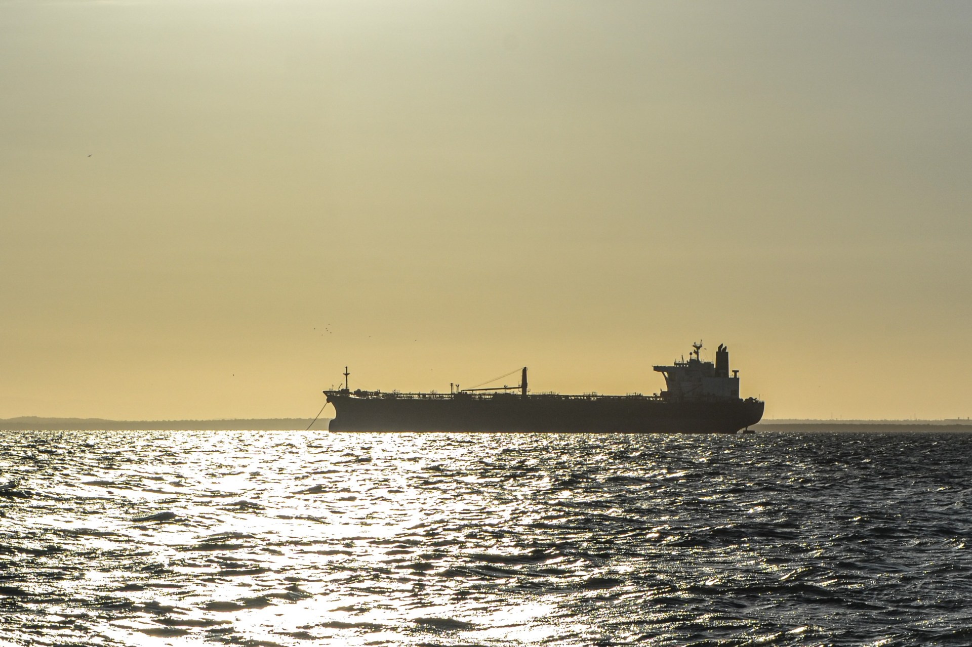 An oil tanker anchored in Lake Maracaibo, in the state of Zulia, Venezuela, on December 23, 2025. (Photo by Str/Xinhua via Getty Images)