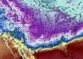 NatGas Futs Erupt As Arctic Air Invasion Penetrates Deep Into US South