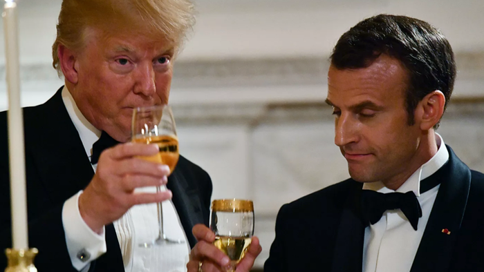 Trump Threatens 200% Champagne Tariff After Macron Rejects 'Board Of Peace'