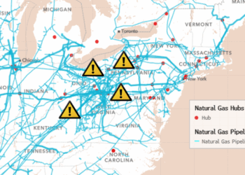 Appalachian NatGas Output Faces "Intense Losses" As Arctic Blast Drives Power Grid Risk Higher