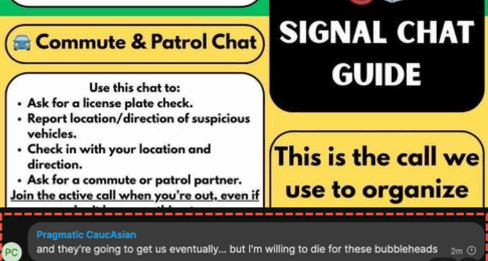 'Signal-Gate': Anti-ICE 'Insurgency Command' Chat Was Highly Organized