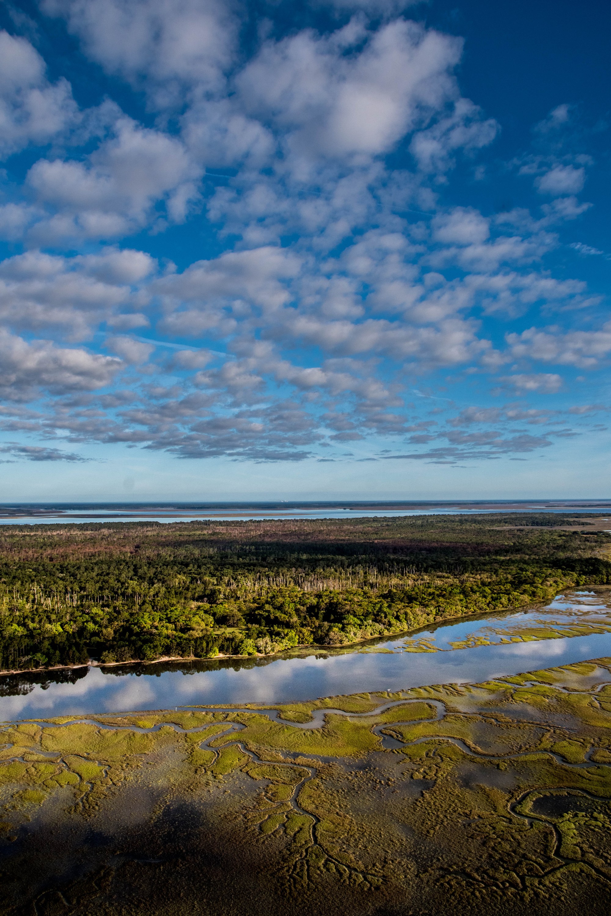Shots of the stunning Georgia Sea Islands and coastal waterways for the cockpit of a Searey seaplane.