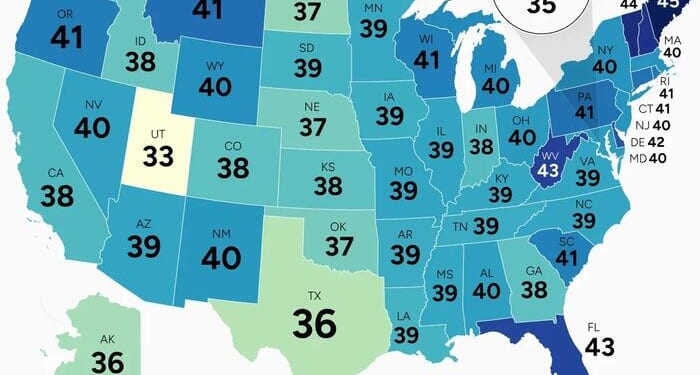 Maine Is The 'Oldest' State, Utah The 'Youngest'