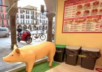 Muslim Leaders In Italian City Demand Removal Of Plastic Pig From Deli Shop Window