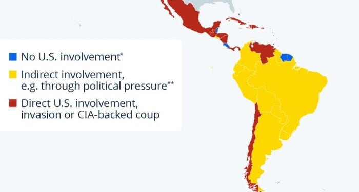 Mapping US Interventions In Latin America