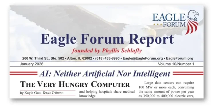 Neither Artificial Nor Intelligent • Eagle Forum
