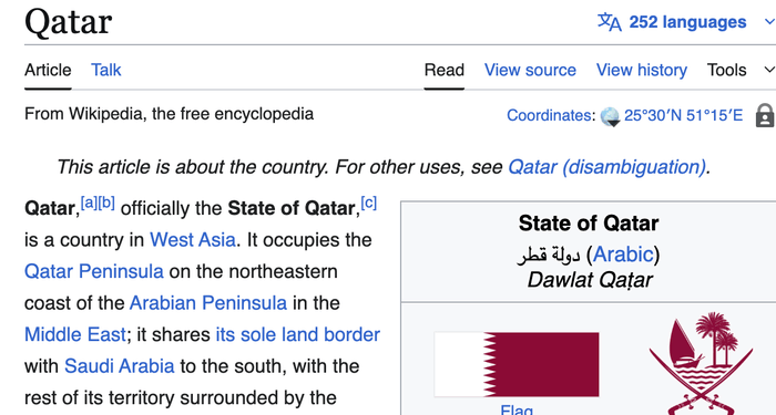 Qatar Hired UK PR Firm To Edit Wikipedia Page: Report