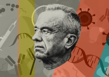 Illustration by Noah Hickey/The Dispatch (Photos via Getty Images).