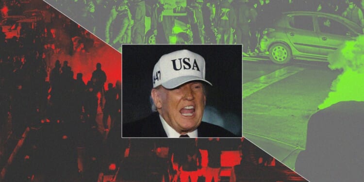 Illustration by Noah Hickey/The Dispatch. (Photos via Getty Images)