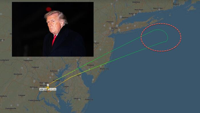 Trump Arrives In Davos After Air Force One Electrical Issue Sparked Brief Delay