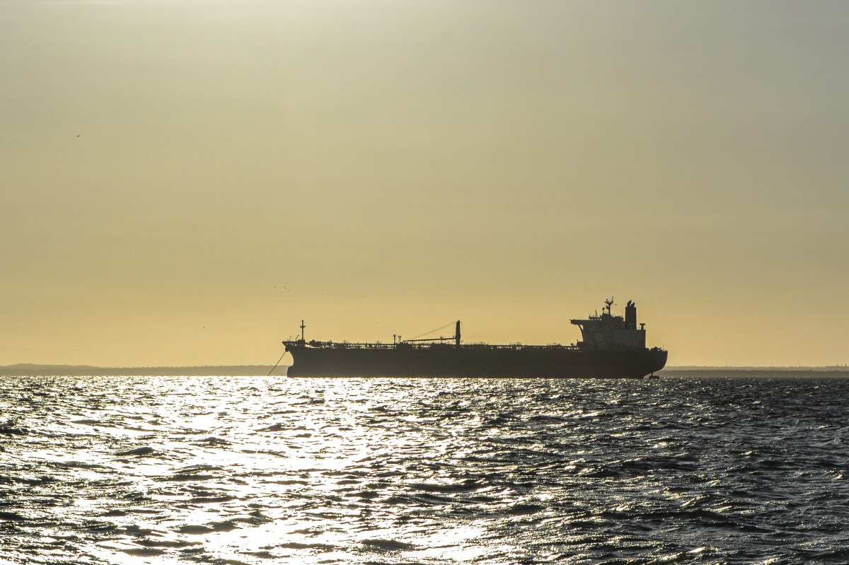 An oil tanker anchored in Lake Maracaibo, in the state of Zulia, Venezuela, on December 23, 2025. (Photo by Str/Xinhua via Getty Images)