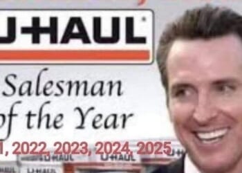 U-Haul Growth Index: Newsom's California Dead Last For Six Straight Years