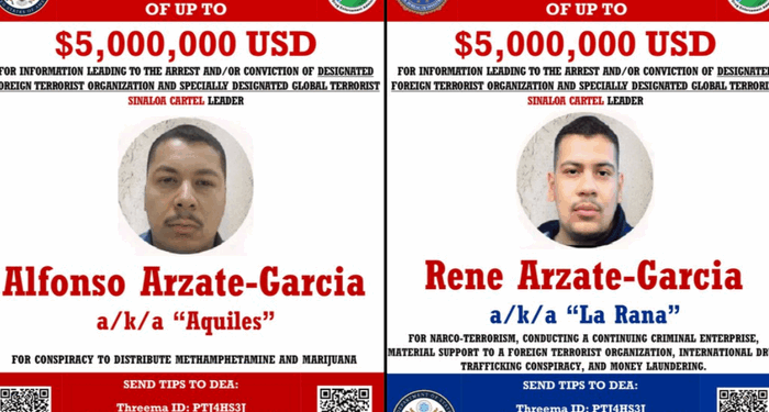 US Offers $10 Million For Capture Of Sinaloa Cartel Boss Brothers