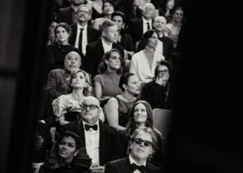 A view of the audience from backstage at the EE BAFTA Film Awards 2026 at The Royal Festival Hall on February 22, 2026 in London, England. (Photo by Iona Wolff/BAFTA via Getty Images)