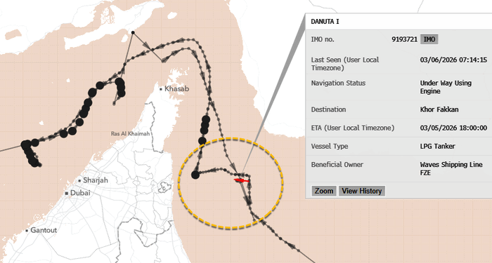 First A China-Linked Ship, Now A US-Sanctioned Gas Tanker Transits Hormuz Chokepoint