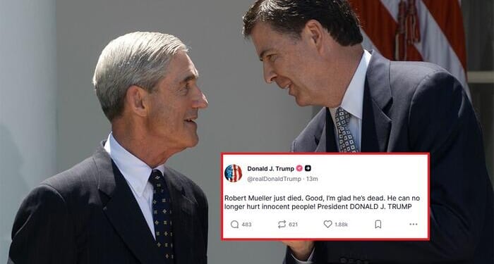 Robert Mueller Dies; Trump: 'Good, I'm Glad He's Dead'