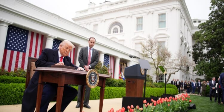 President Trump Holds “Make America Wealthy Again Event” In White House Rose Garden