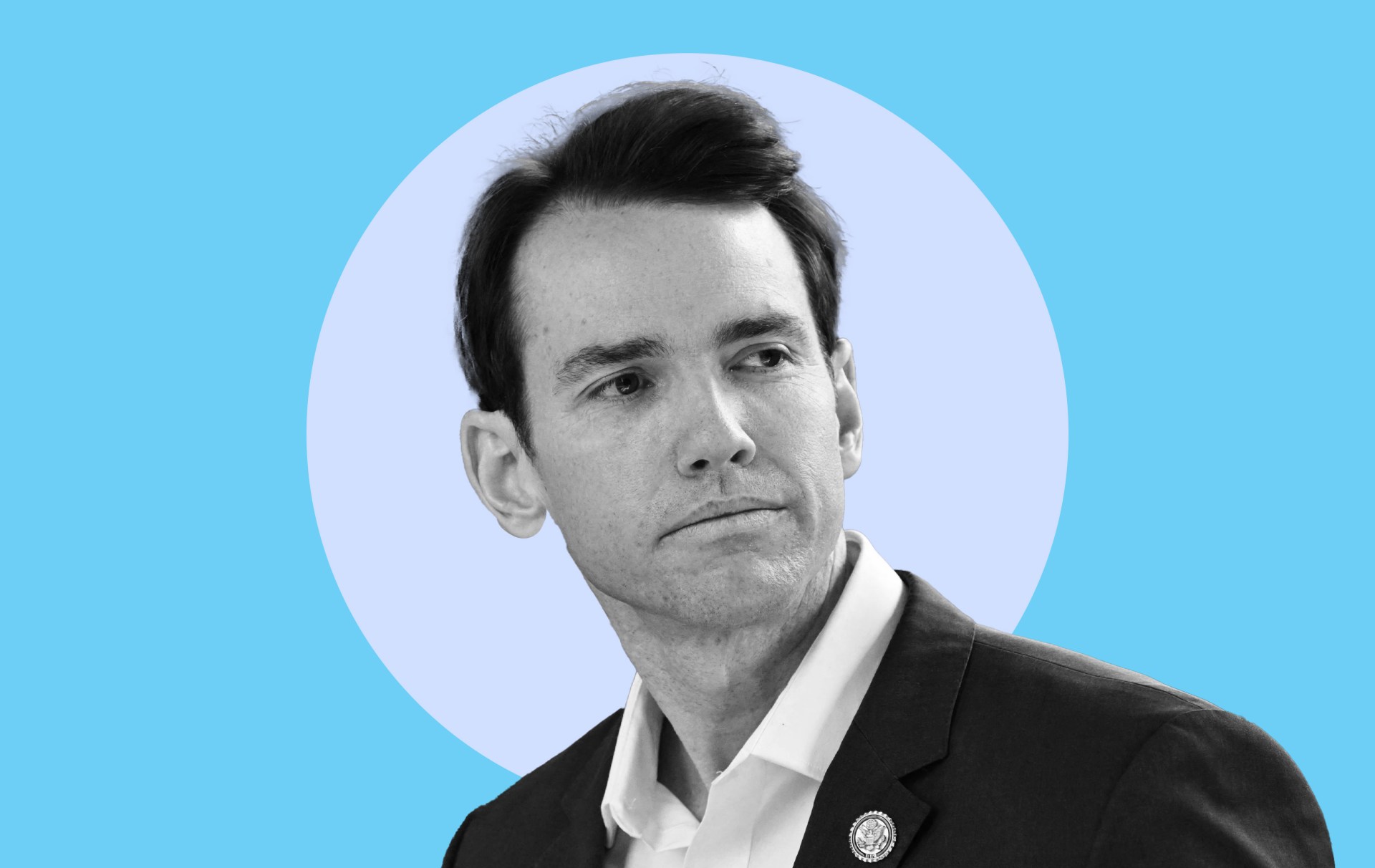 Illustration by Noah Hickey/The Dispatch (Photo by Patrick T. Fallon / AFP).