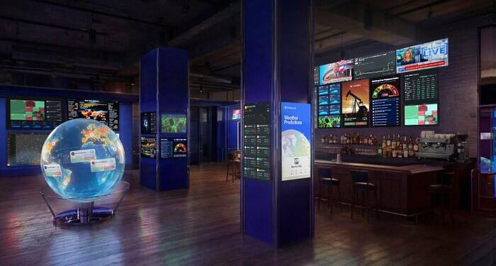 Polymarket's New DC 'Situation Room' Bar Lets Patrons Sip Old Fashioneds And Monitor WW3 Headlines