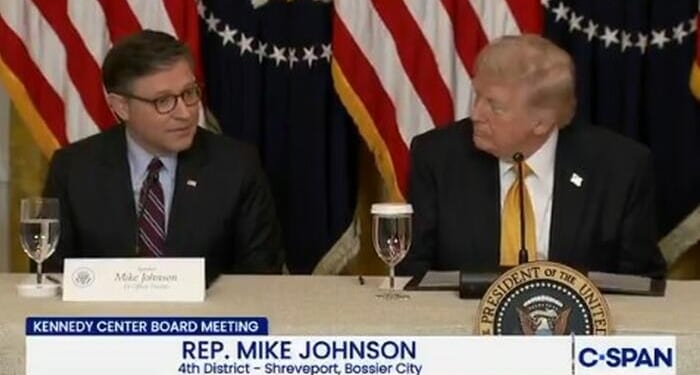 "That Wasn't Public": Trump Stuns Johnson By Blurting Out GOP Rep.'s Dire Medical Condition