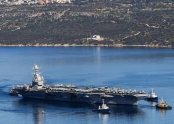 US Carrier Pulling Back From Iran Operations To Crete Port After Suffering Fire