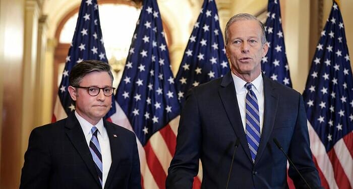 Johnson Caves To Thune On DHS Funding: Accepts Senate's Partial Bill That Ditches Voter ID, Leaves ICE Out In The Cold