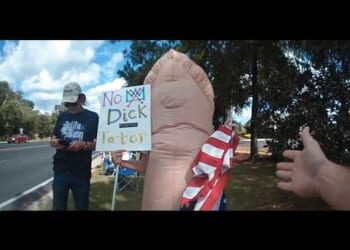 Prosecutors Still Trying To Convict 62-Year-Old Woman For Wearing Penis Costume To Anti-Trump Protest