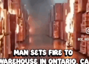 "There Goes Your Inventory": Disgruntled Worker Sets Fire To Million-Square-Foot Toilet Paper Warehouse