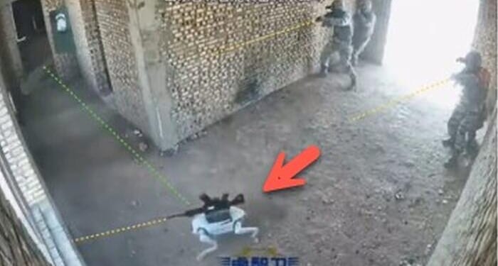 Watch: Armed Robot Dog Leads Close-Quarters Combat Drill