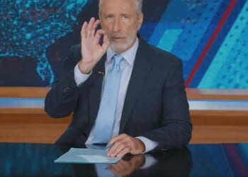 Watch: Jon Stewart Gives Trump Rare Credit