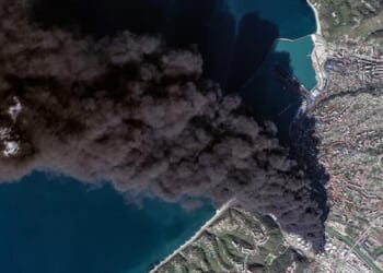 Russian Black Sea Town Plunged Into Environmental Catastrophe After 4th Drone Strike On Oil Complex