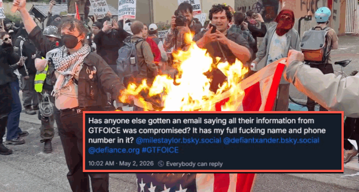 'Bluesky Goes Full Panic' After Fired Trump Official's Anti-ICE Website Doxxes Almost 18,000 Leftists